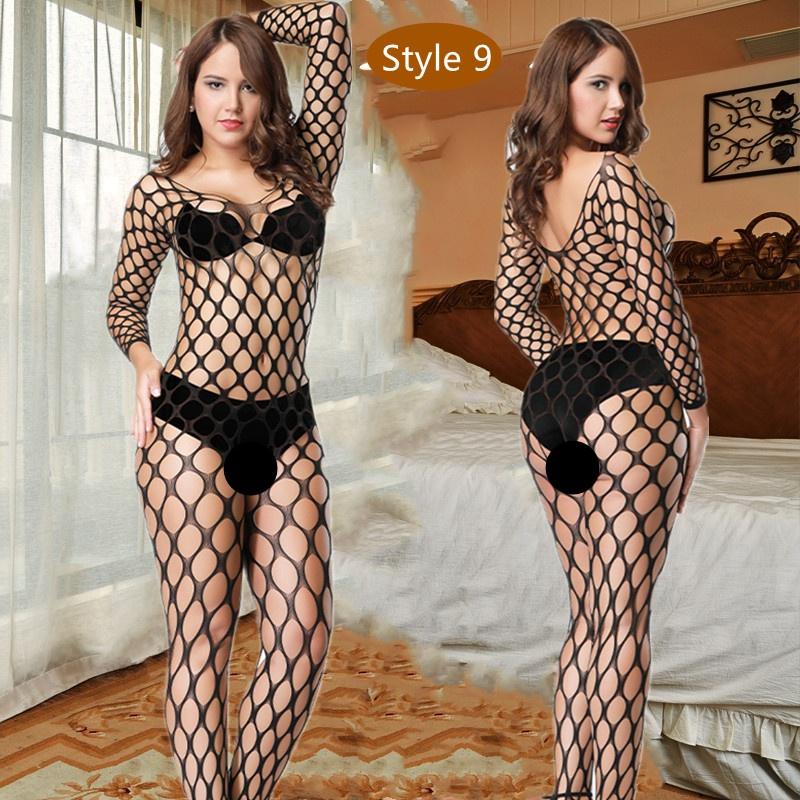 130 Выбор стиля Сексуальные колготки Женские чулки для тела Сетчатые колготки в сетку Выдалбливают чулки Черный с открытой промежностью Холтер Боди Сексуальное женское белье