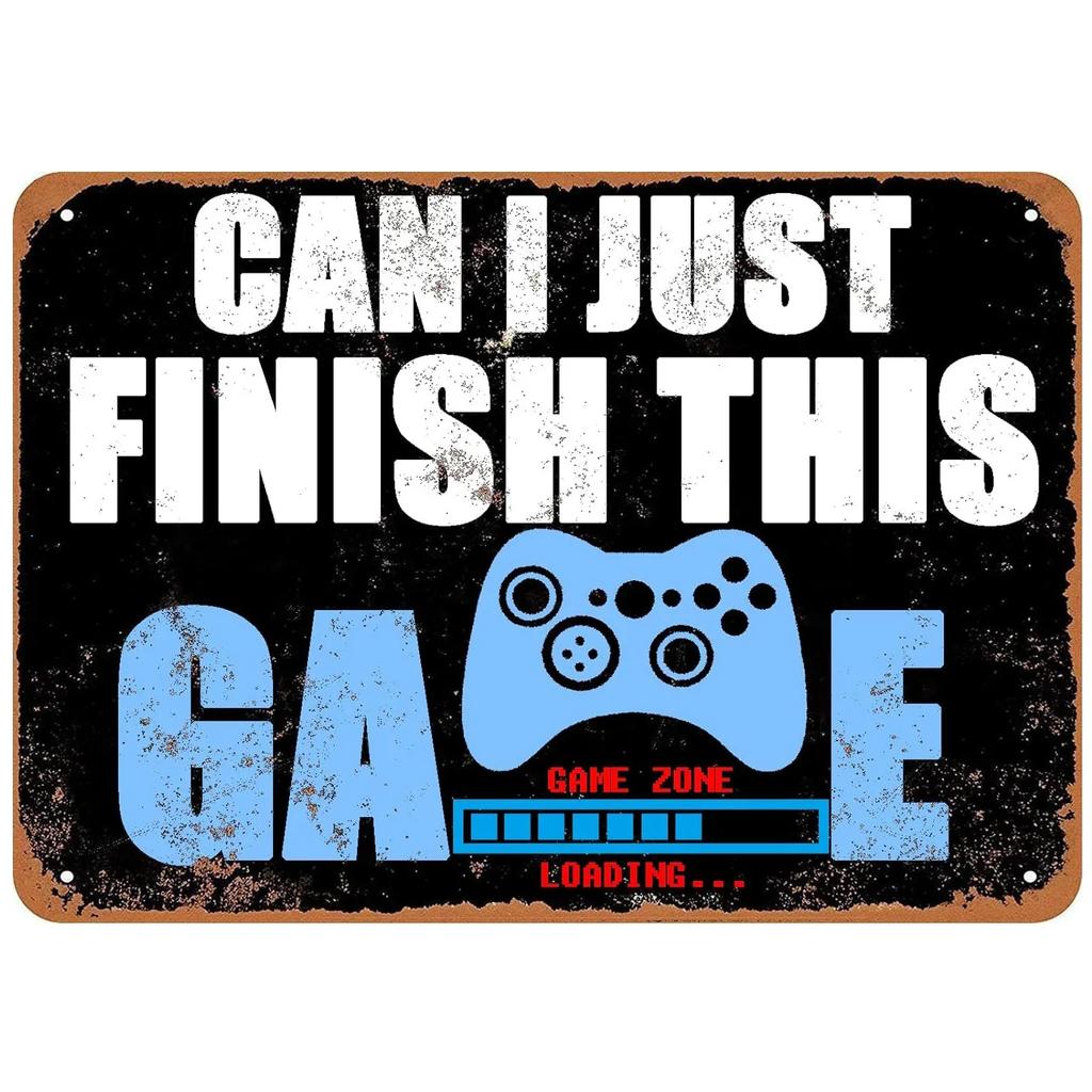 D Gaming Room Metal Tin Signs Welcome To The Game Room Poster Boy Bedroom Decor Iron Plate Youth Dormitory Wall Decoration P