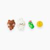 LINE FRIENDS Collet Minini Bnini & Conini & Denini Dart Stickon Set