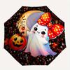 1pc Adorable Ghost and Happy Pumpkin Automatic Open/CloseUmbrella-CuteUmbrella with Cute Design, Portable 3-Fold Compact Umbrella for Men & Women
