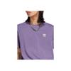 Adidas Футболка Originals Trefoil Solid Logo Print Round Neck Short Sleeve T Shirt Men Tops Tech-Purple IA4868