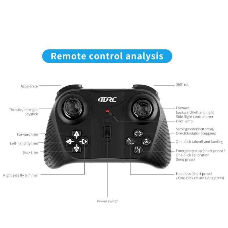 4D V49 Drone for Soccer Competition Dual-mode Control WiFi Fpv Obstacle Avoidance Helicopter Fixed Height RC Brushless Flying Ball Toys Starter Gifts
