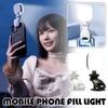 3 Color Light Portable LED Selfie Light Adjustable Brightness Mini LED Flashes  Laptop
