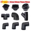 42mm/60mm/75mm/90mm Air Vent Ducting T Y L Piece Elbow Pipe For Webasto Diesel Parking Heater Outlet Exhaust Connector Joiner