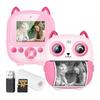 1080P Kids Instant Print Camera Digital Camera for Kids Digital Video Camera Dual Lens 2.4 Inch IPS