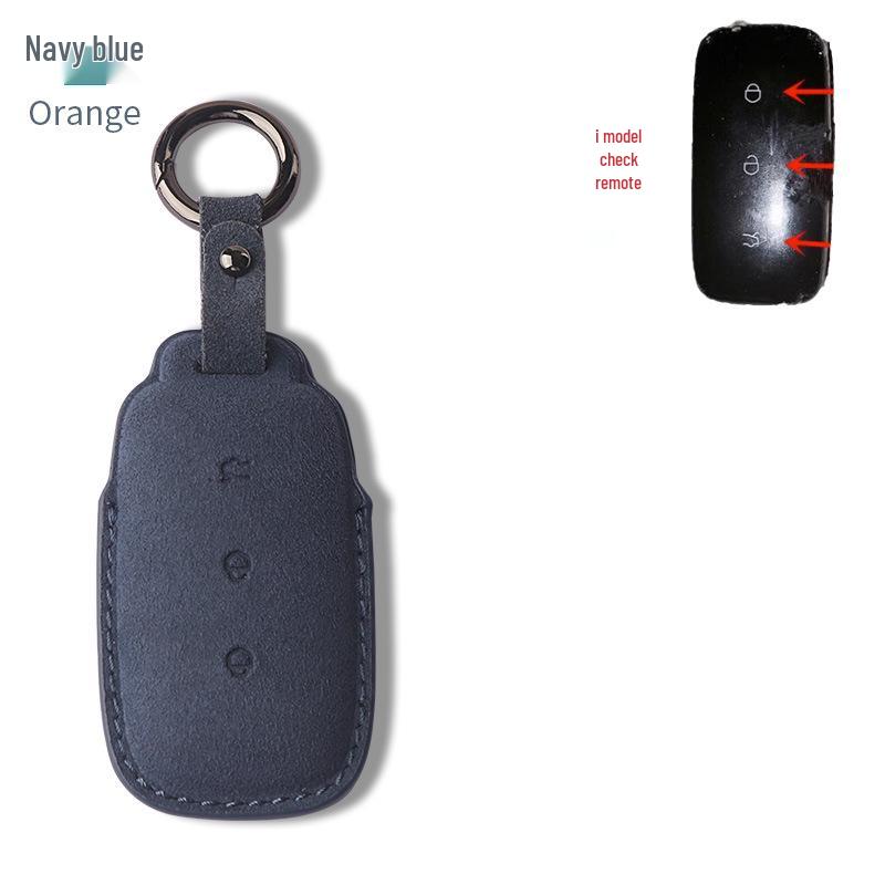 Премиальный замшевый и кожаный чехол для ключей Geely Galaxy L7 с пряжкой для мужчин и женщин