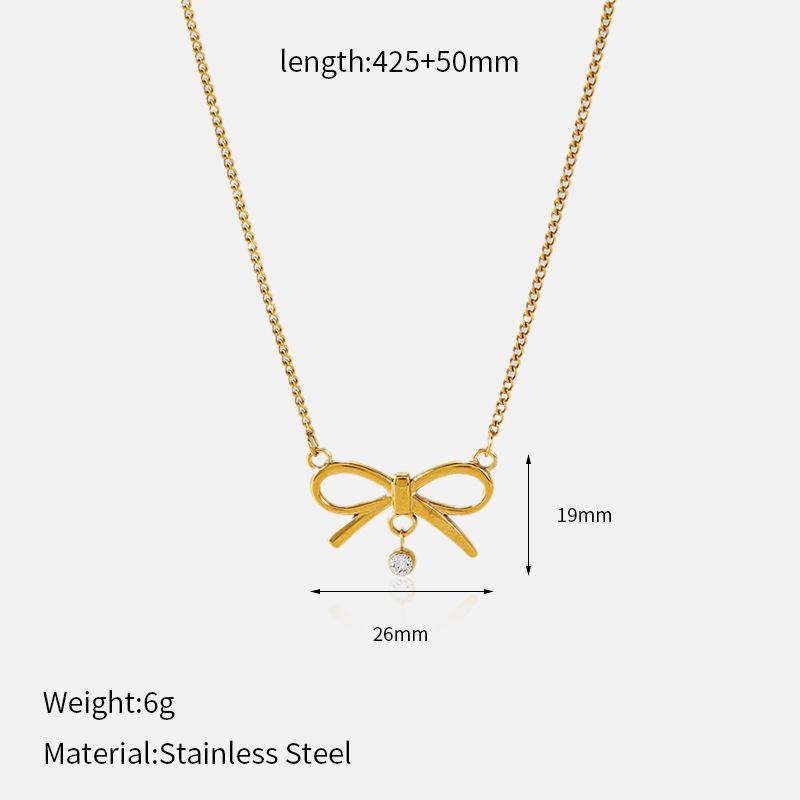 316L Stainless Steel Heart Necklace Luxury Clavicle Chain Premium Sweater Chain Titanium Steel Jewelry