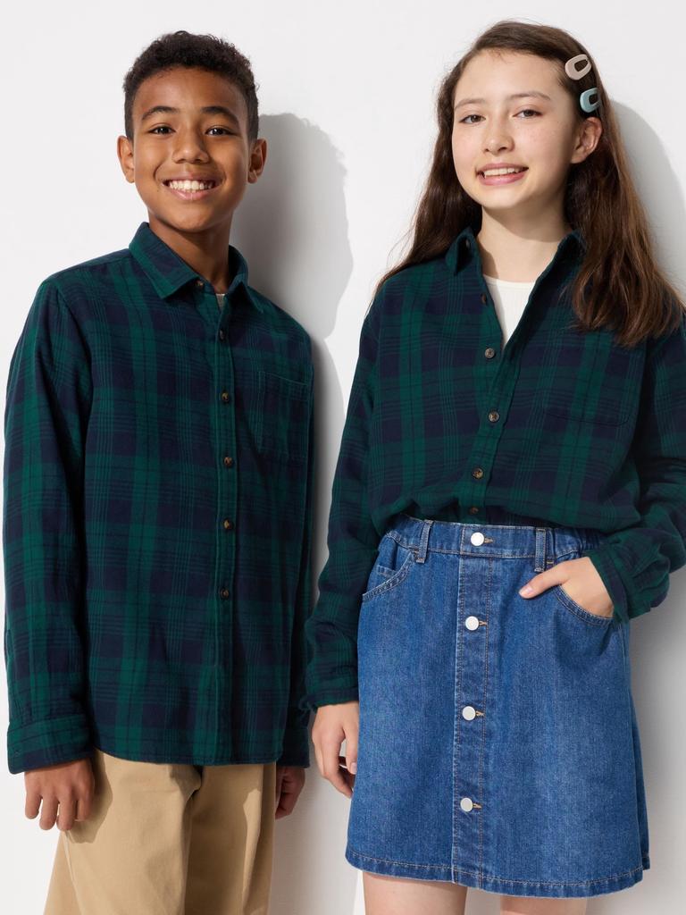 Uniqlo Kids Flannel CHeck SHirt  Long Sleeve  H