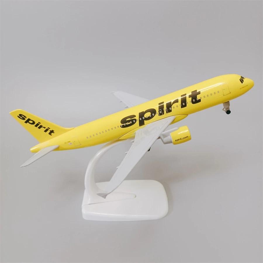 НОВЫЙ 20 см Сплав Металл США Air Spirit Airlines Airbus 320 A320 Литая Модель Самолета Самолет Самолет Детские Новые Игрушки
