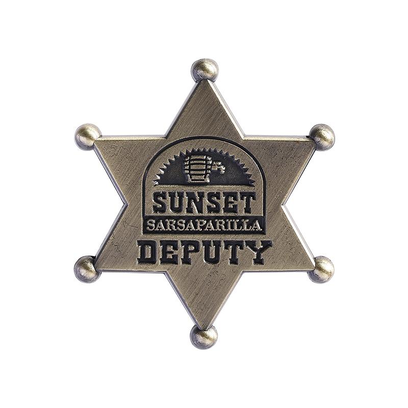 Значки из эмали SUNSET DEPUTY, Значки на лацкан, Броши для ролевых игр с сарсапариллой, Ювелирные изделия для одежды, Подарок для друзей