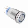 19mm 12-24V Waterproof Stainless Selflocking  ing Push Button   Red LED