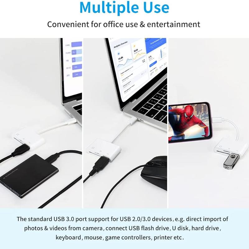 Адаптер Type-C TF CF Устройство чтения карт памяти SD OTG Writer Compact Flash USB-C для iPad Pro Huawei для Macbook Устройство чтения карт памяти USB Type C