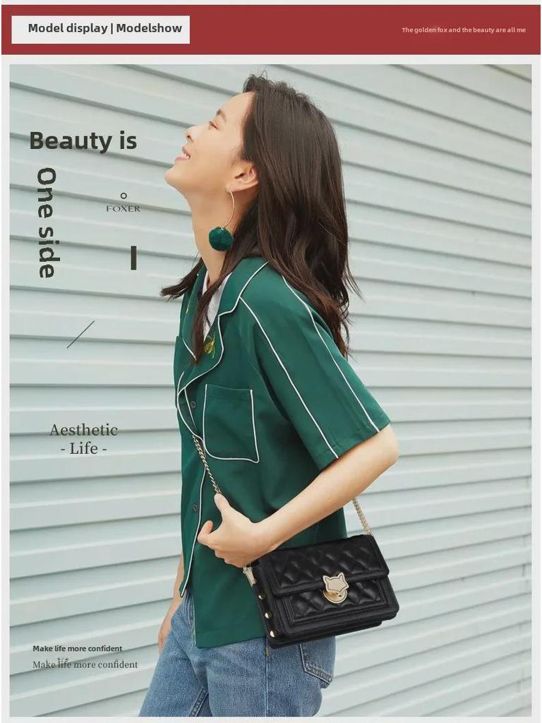 2024 Новая Мода Женская Сумка Кроссбоди с Цепочкой и Черными Бриллиантами - Продвинутый Стиль для Поездок