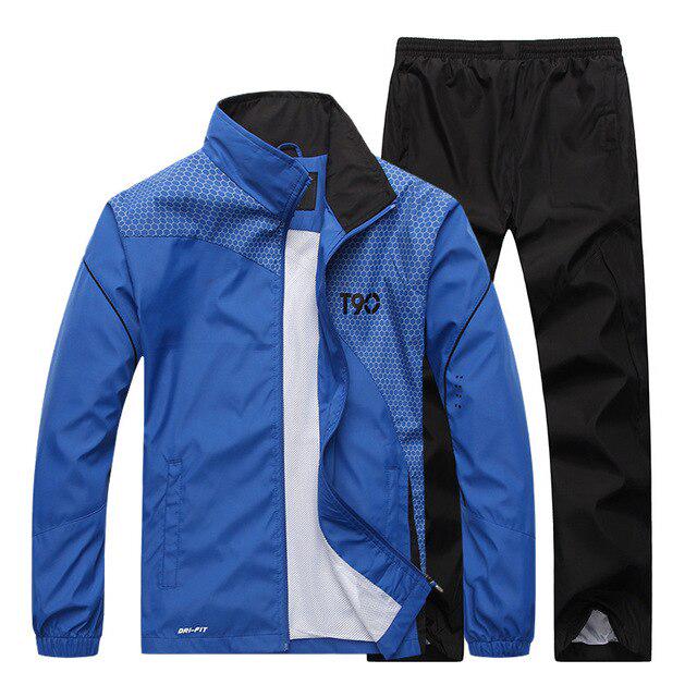 Men's Set Spring Autumn Men Sportswear 2 Piece Suits Jacket+Pant Sweatsuit Male Clothing Tracksuit