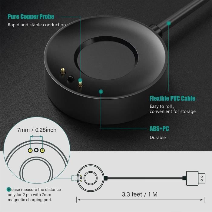 Charger for Withings ScanWatch USB Charging Cable for Withings ScanWatch