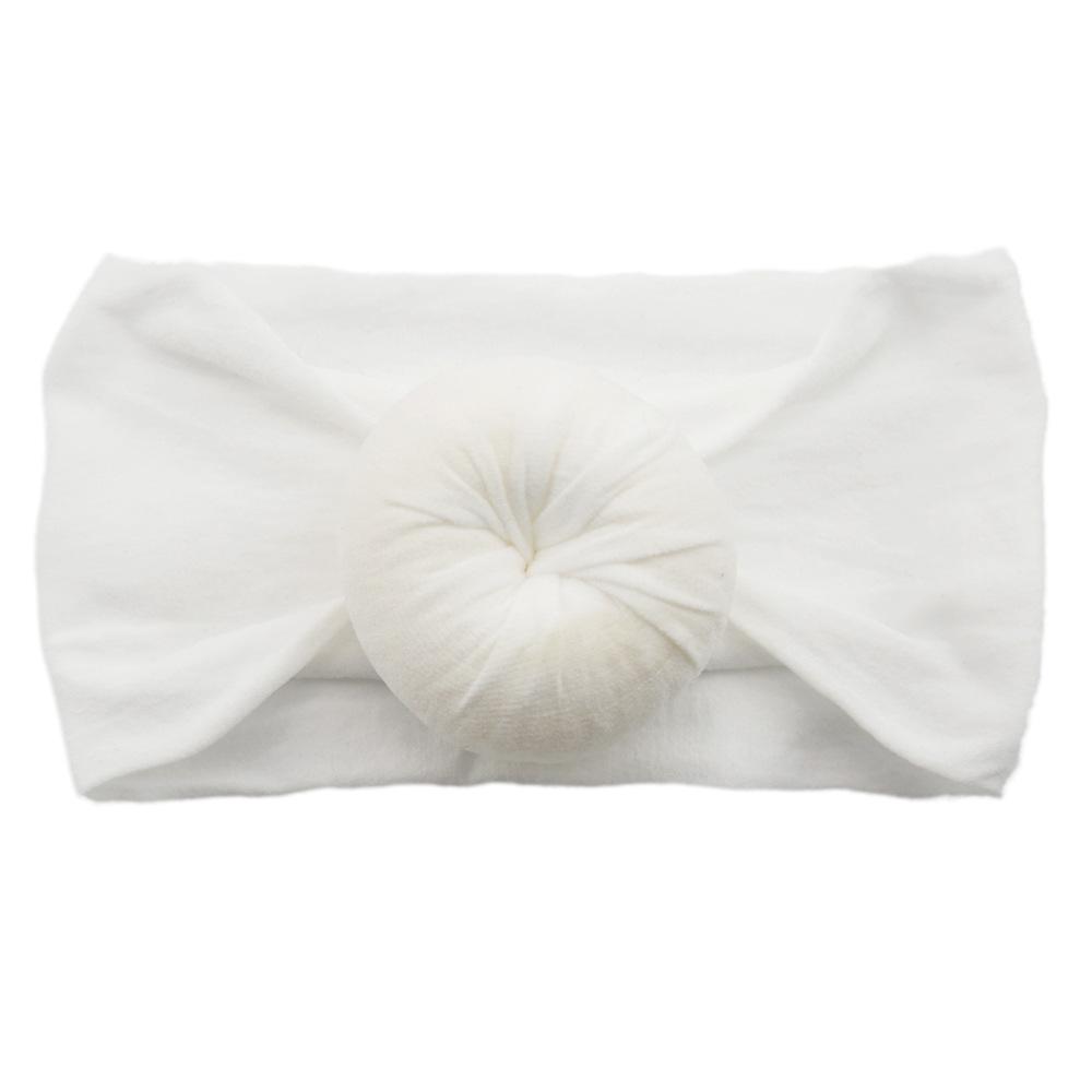Детские головные уборы из нейлона, широкие детские аксессуары для волос, мягкие чулки с шариками, повязка на голову для малышей из нейлона, повязка на голову в виде пончика