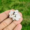 Natural Stichtite Gemstone Statement Flower Adjustable Ring 925 Silver For Women