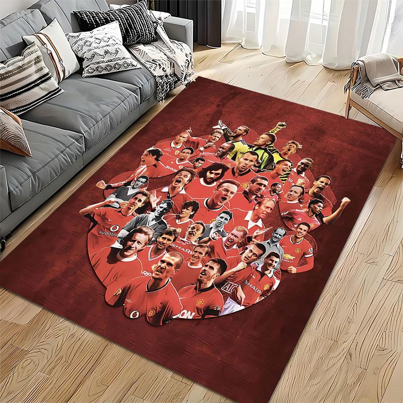 "Legendary Football Players Art" suitable as a non-slip mat for the living room or bedroom sofa