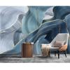 Мраморная синяя настенная роспись 3d мраморный узор обои для спальни, гостиной, фрески, домашний декор