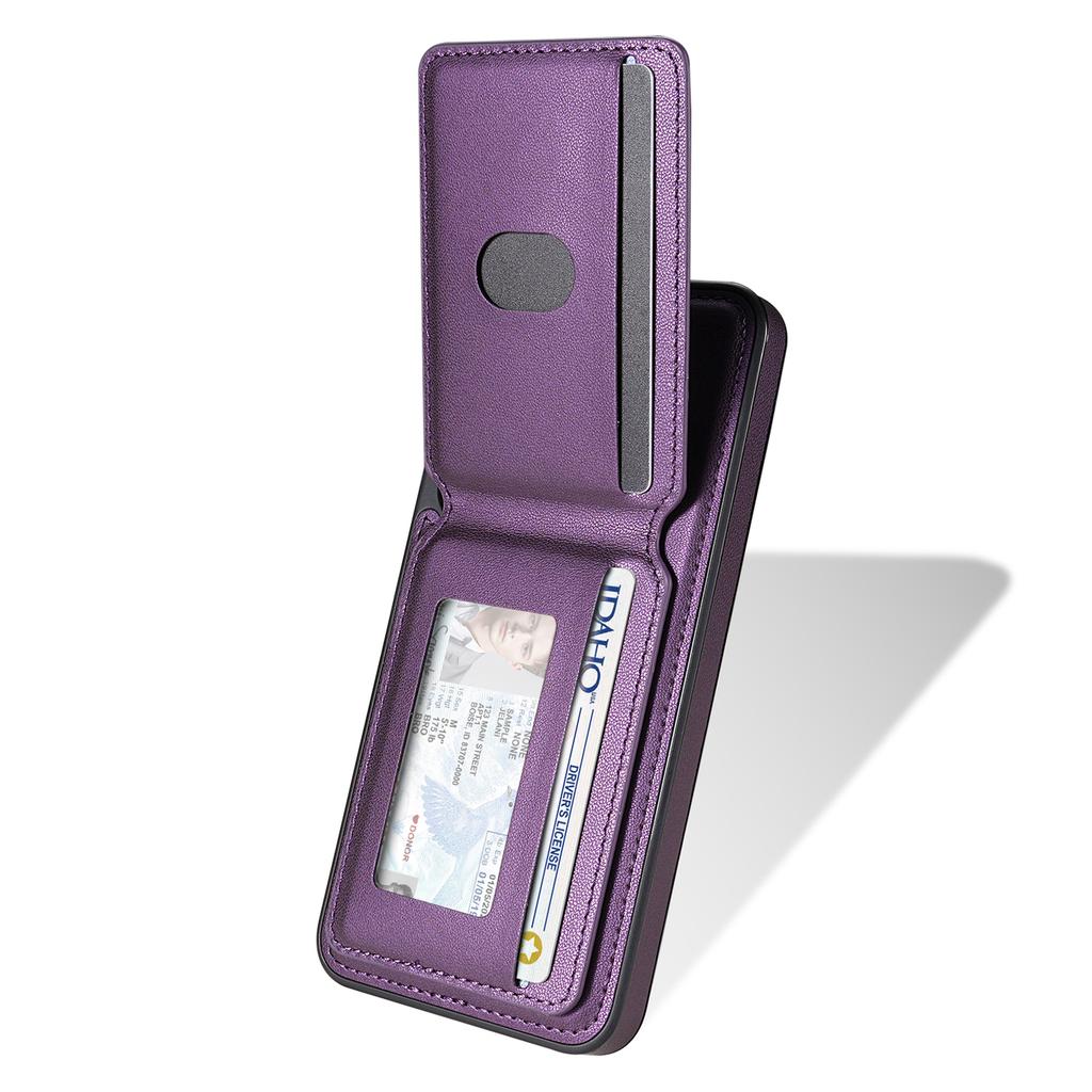 For Samsung Galaxy A55 5G Magnetic Case Detachable Card Holder Kickstand Leather Phone Back Cover