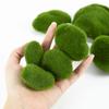 10Pcs Artificial Moss Rocks Ball Fake Green Plant for Home Garden Flower Pot Decoration Micro Landscape DIY Crafts