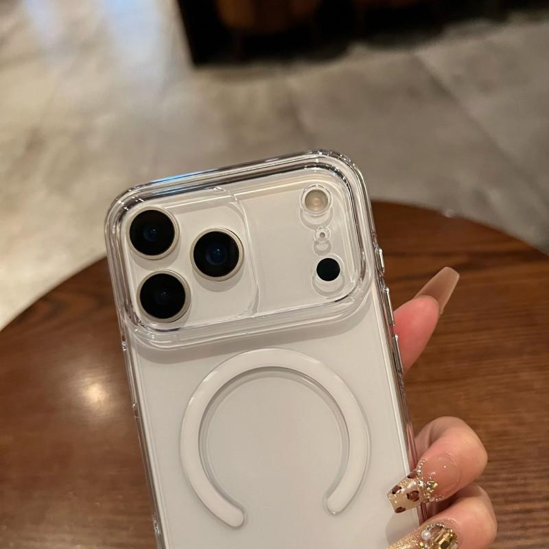 Magnetic Clear Phone Case IPhone 16 17 Pro Max 2.0mm Scratch Resistant