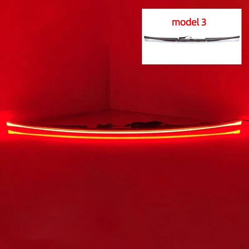 For Tesla Car Model Y 3 2019-2025 Through Taillight Dynamic Tail Rear Light Strip Upgrade And Modification Decoration