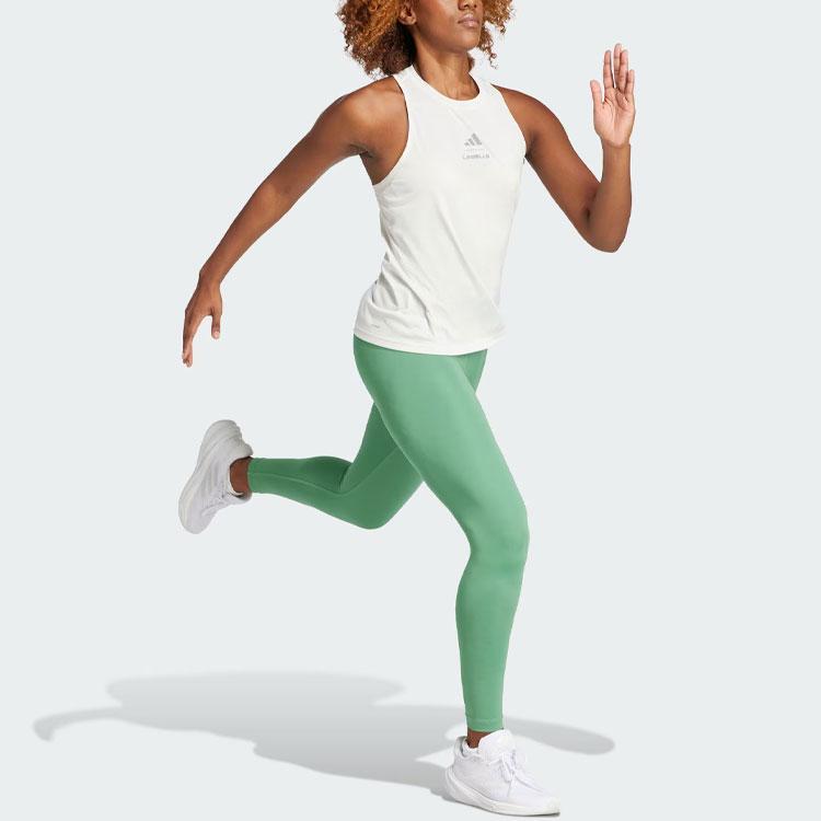 adidas Женская майка Les Mills Graphic Chalk White для женщин в уличном стиле IS2361