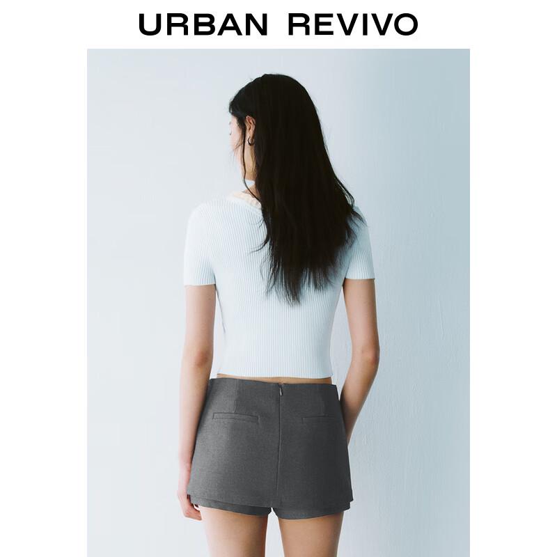 Женский повседневный трикотажный топ с короткими рукавами и оборками