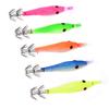 5pcs Durable Sleeve  Fish Squid Fish Baits Luminous Hooks Fishing Accessory