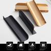 Aluminum Alloy Door Knobs Hidden Drawer Pulls High End Cabinet Handles  Household