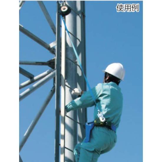 Fujii Denko Fall Protection Elevation Bell Rope Pull Made in Safety Elevation and TSUYORON Device, Temporary, Block, 5.7m Length, BB-60-SN (with