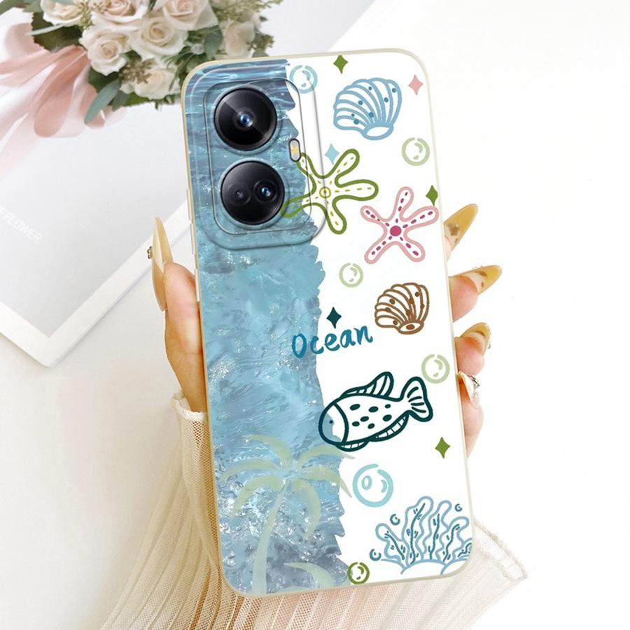Чехол для Realme 10 Pro 10Pro+ Чехол Мультяшный Кролик Силиконовый Мягкий Задний Чехол Для Realme10 Pro Plus Чехол для Телефона Защитный Корпус