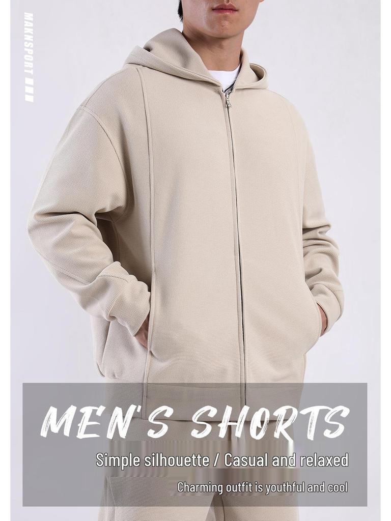 Мужской кардиган-худи на молнии - Осенне-зимняя верхняя одежда Smart Casual с карманами (2024)