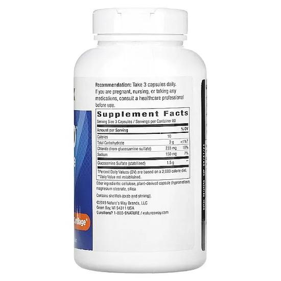 Nature's Way- GS-500 Глюкозамина сульфат, 240 капсул