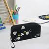 Кошачий пенал, милый, легко носить и хранить, многофункциональный органайзер для макияжа и канцелярских принадлежностей для