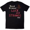 David Gilmour Unisex Adult Luck & Strange Stage Shot Back Print T-Shirt