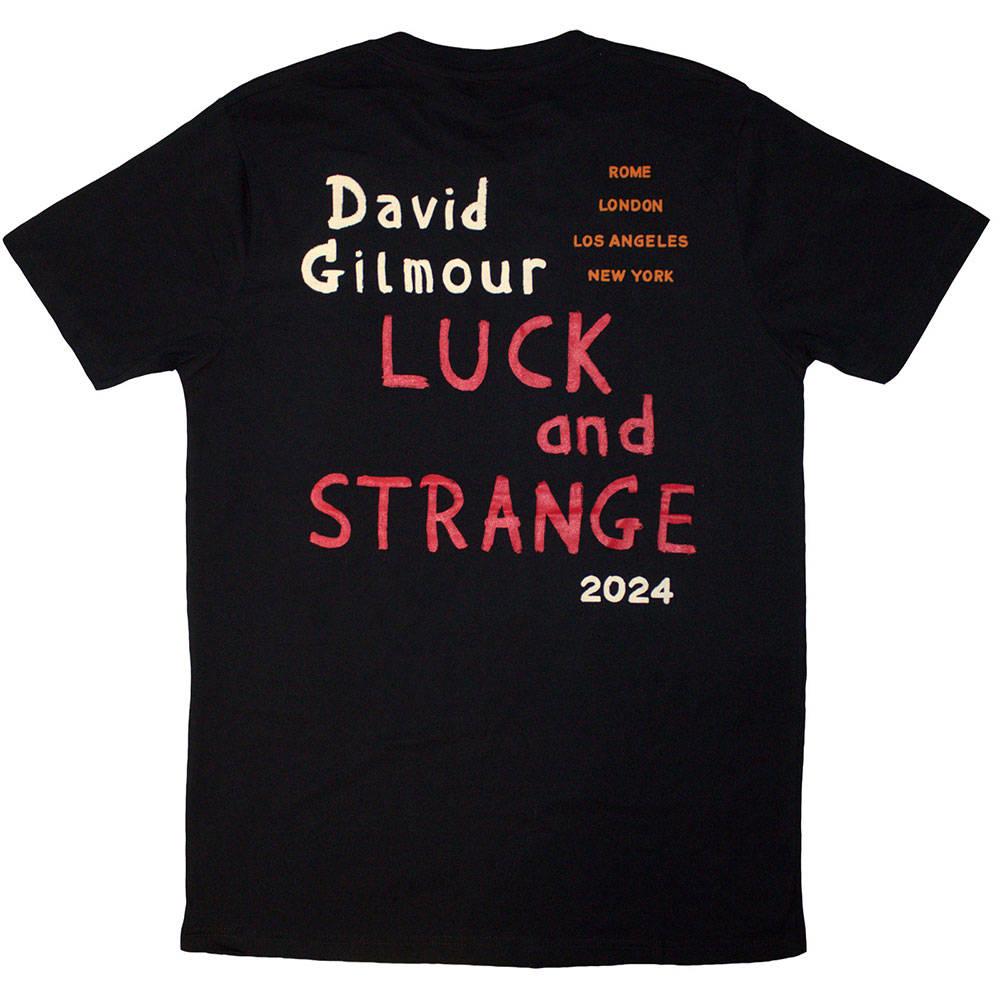David Gilmour Unisex Adult Luck & Strange Stage Shot Back Print T-Shirt