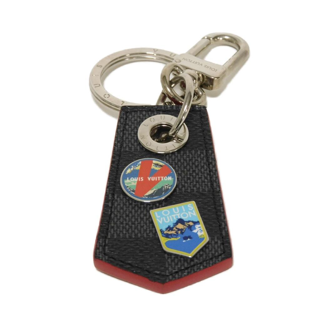 Б/у маленькая сумка LV Alps Echappé (12564) M63770 7950 с нашивкой с логотипом LV в разноцветном исполнении Damier Graphite Мужская из Японии