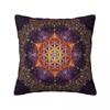 Flower Of Life Golden Lace Mandala Square Pillowcase Pillow Cover Cushion Zip Decorative Comfort Throw Pillow for Home Sofa