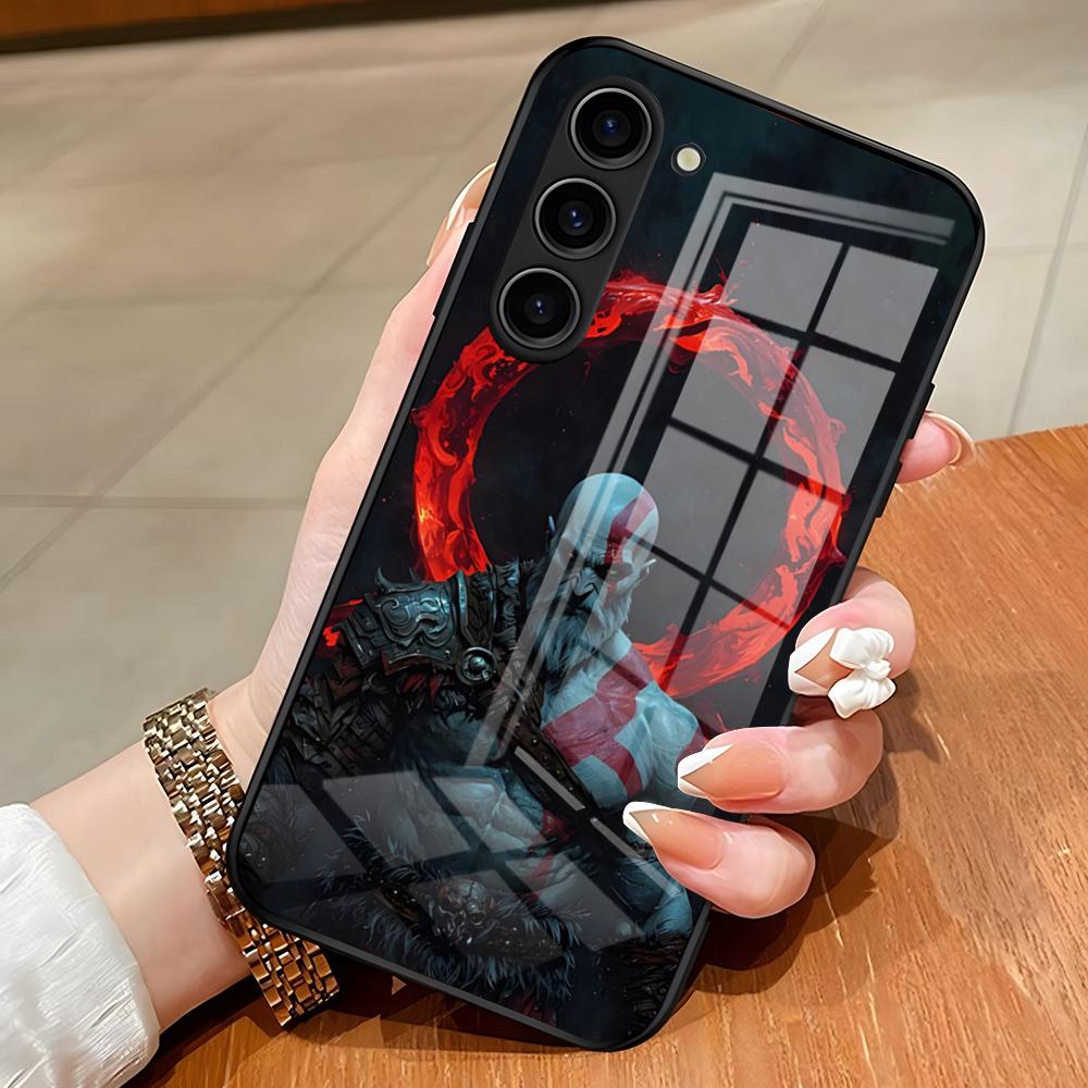 War God Kratos Phone Case For Samsung S26 S25 Edge Ultra S23 S22 S21 S20 Ultra Plus S24 Fe A54 A53 A25 Glass Cover