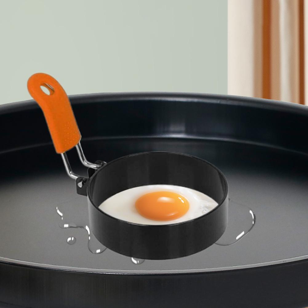 2,95 дюйма 2/4 шт. Кольцо для яиц, Форма для маффинов с яйцом, Форма для омлета с кисточкой, Кольцо для жарки яиц, Форма для блинов, Легко чистить с ручкой