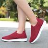 Women Casual Shoes Light Sneakers Breathable Mesh Summer Knitted Vulcanized Shoes Outdoor Slip-On Sock Shoes Plus Size Tennis