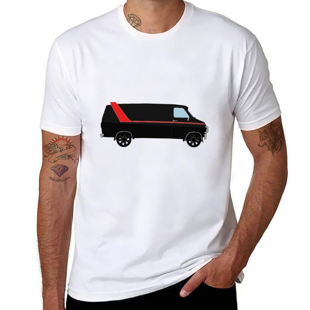 The A-Team Van T-Shirt T Shirts for Man Cotton Funny Man T Shirts Graphic T-Shirt