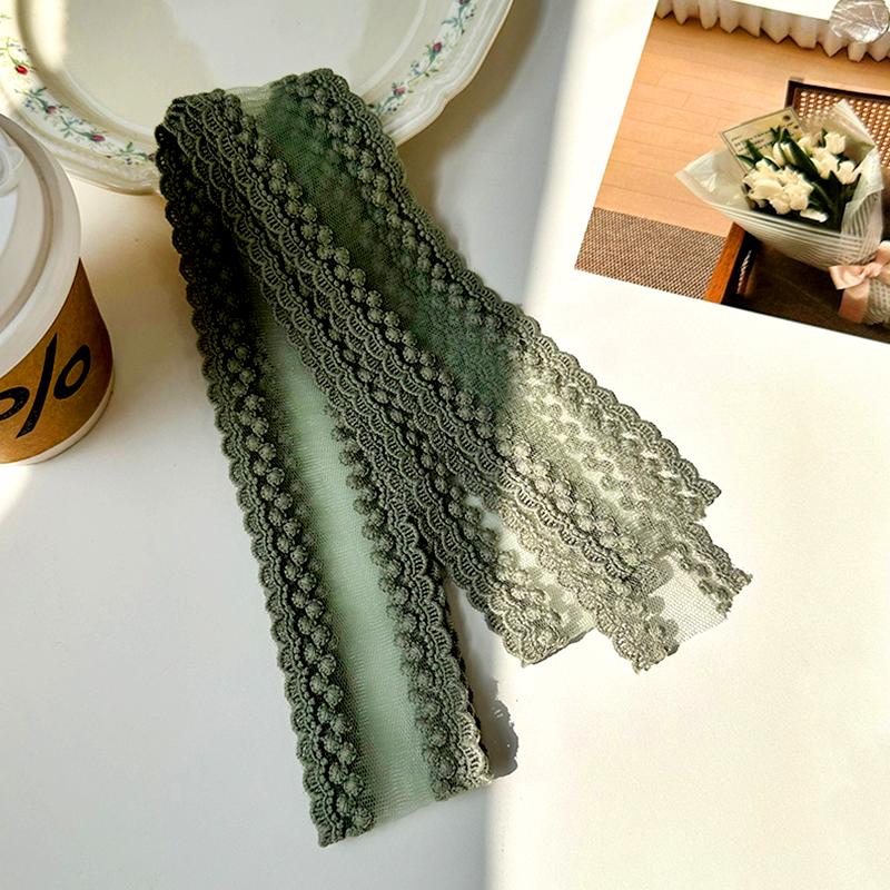 1PC Decorative Lace Scarf Embroidery Sheer Headband Bag Decoration Versatile Fashion Elegant