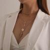 Fashion Cross-Border Sold Jewelry Fashion Cross Queen Head Pendant Necklace Female Elegant Multi-Layer Rose Necklace