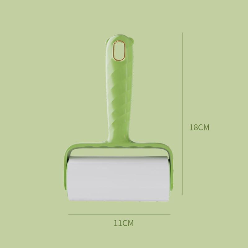 Tearable Roll Paper Hairs Sticky Roller Dust Pet Hair Remover Brush Clothes Carpet Lint Cleaning Replaceable Core