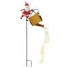 Solar Christmas Lights Outdoor Waterproof Kettle Santa Claus Solar Christmas Decorations Outdoor Lanterns for Garden Decor Yard