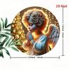 Круглая металлическая настенная art для декора гостиной, спальни, современный круглый знак для дома, кухни, офиса, Рождественский, Хэллоуинский подарок