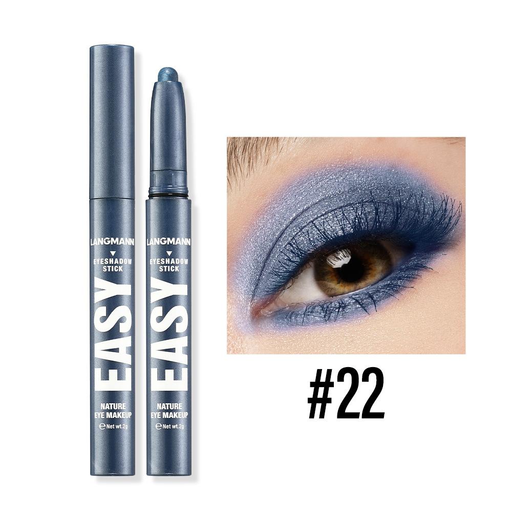 Monochrome Eye Shadow Stick Waterproof Lasting Highgloss Metallic Pearlescent Matte Eyeshadow Lying Silkworm Eyeliner Pen Makeup